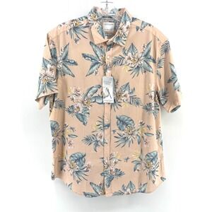 NWT DENIM & FLOWER RICKY SINGH Mens XL Summer Stretch Tropical‎ Floral Shirt
